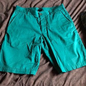 H&M boy shorts in a greenish teal color